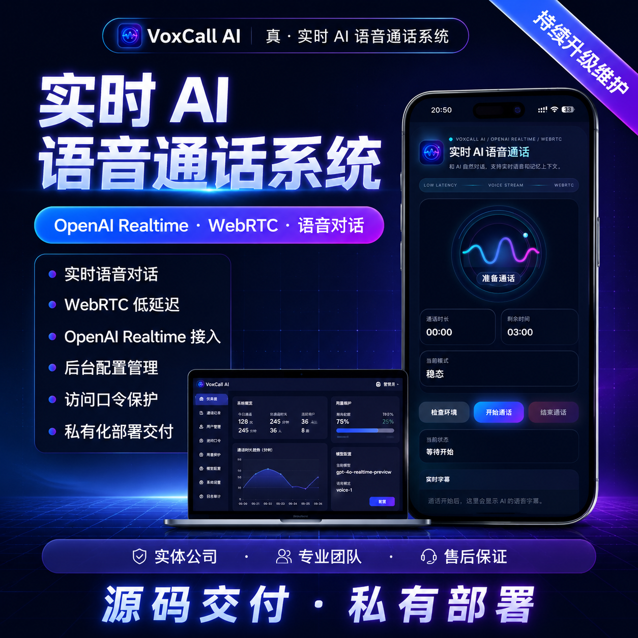 VoxCall AI-实时语音通话系统